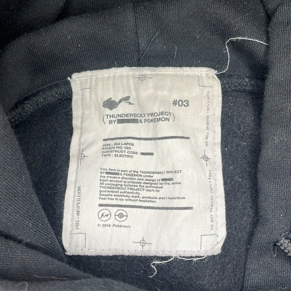 Pokémon X fragment thunderbolt project, limited edition hoodie - Picture 5 of 7